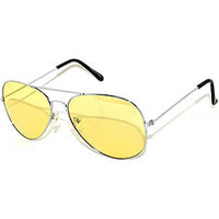 Trendy Yellow Aviator Sunglass For Men And Women (5646536704161)