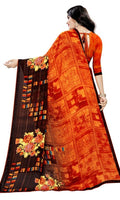 Beautiful Poly Georgette Saree with Blouse piece (5645847003297)