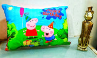 Comfortable Multicoloured Velvet Digital Printed Baby Pillow For Kids (6552065933473)
