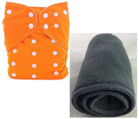 Baby's All in One Washable Reusable Adjustable Cloth 1 Diapers with 1 Inserts (Assorted Colour) (6084320985249)