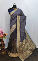 Beautiful Art Silk Jacquard Weaving Saree with Blouse piece (6086425804961)