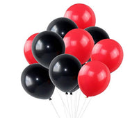 Vibrant colours Combo Pack of 50 Balloons - Black & Red Balloons Combo (6562974236833)