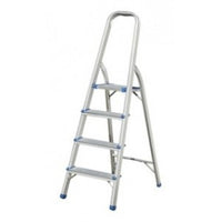 4 Step Foldable Aluminium Ladder with Scratch Resistant Smart Platform (5650088788129)